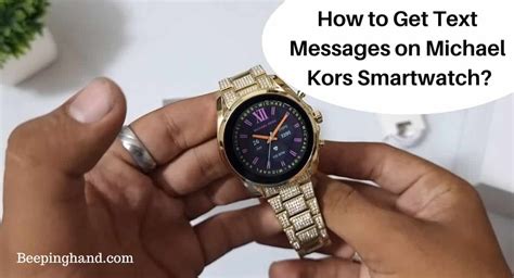 michael kors smartwatch iphone whatsapp|How to Get Text Messages on Michael Kors Smartwatch: Easy .